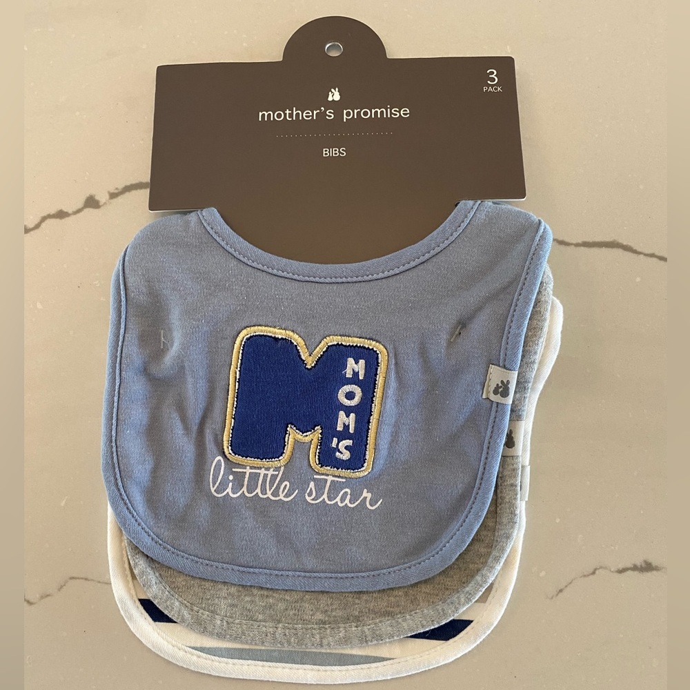 New Pack of 3 Bibs Mother’s Promise